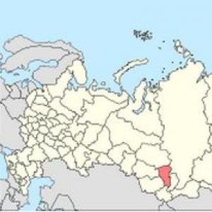 Satelitski zemljevid regije Kemerovo Zemljevid regije Kemerovo
