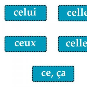 Demonstrative pronouns in French