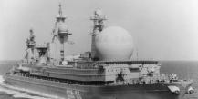 The largest nuclear ship of the USSR Ural ship with a nuclear power plant of the USSR