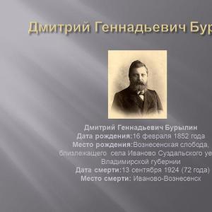 Courte biographie de Burylin Dmitry Gennadievich